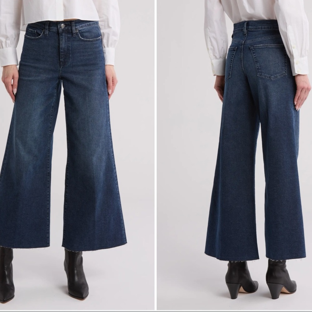 FRAME Le Crop Palazzo Jeans sz 25 released hem